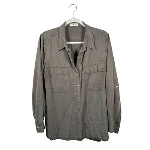 Babaton | Utility Shirt | Large | Light Olive Green | Button-down | Relaxed Fit
